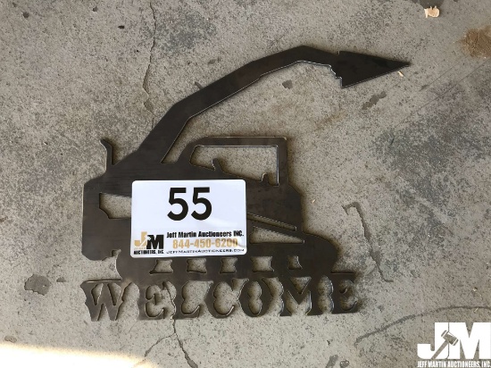SKIDSTEER WELCOME SIGN