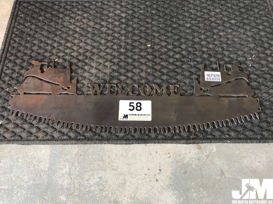 BULLDOZER SAW BLADE SIGN