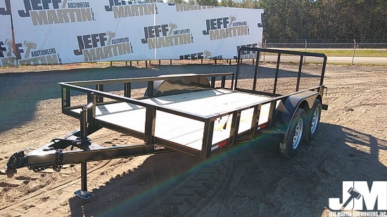 2020 L&D TRAILERS, INC. UTILITY TRAILER 6'6"X14' ELECTRIC BRAKES VIN: 4YSUB1423LS000117