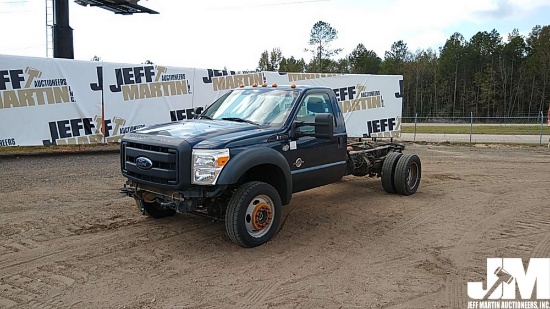 2015 FORD F-550 SINGLE AXLE VIN: 1FDUF5HT0FEA52151 CAB & CHASSIS
