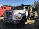 1999 FORD F-800 VIN: 3FENF80C7XMA00203 S/A FLATBED TRUCK