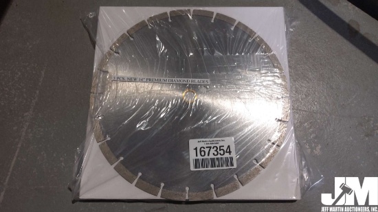 (UNUSED) QTY OF (3) 14" PREMIUM DIAMOND BLADES