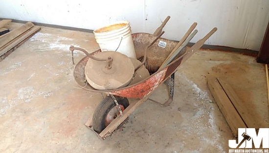 WHEEL BARROW W/ CONTENTS