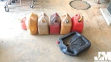 QTY OF PLASTIC GAS CANS