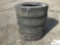 QTY OF (4) USED 11R22.5 CONTINENTAL HDR2 TIRES