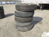 QTY OF (5) USED 11R22.5 TIRES