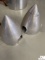 (USED) QTY OF (2) 3 BLADE PROPELLER SPINNERS, PART #