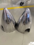 QTY OF (2) 3 BLADE PROPELLER SPINNERS, PART # D5309