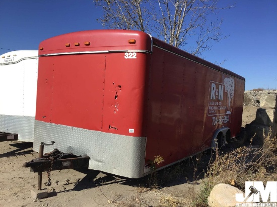 1999 HAULMARK G822T2-102 ENCLOSED TRAILER 8'X22' VIN: 16HGB222XXH050197