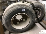 QTY OF (3) MISC 385/65R22.5 TIRES ON STEEL RIMS