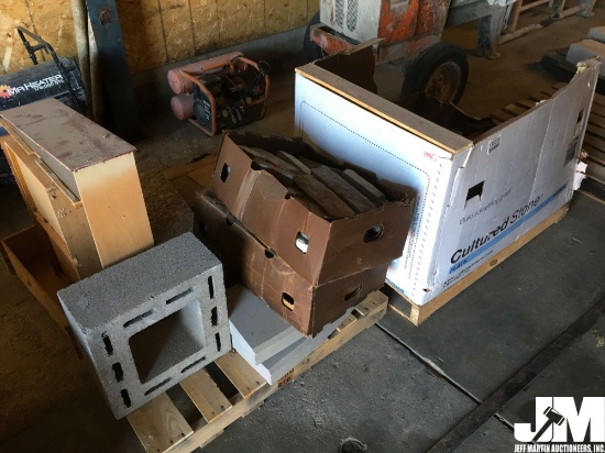 QTY OF (2) PALLETS OF MISC STONE AND BLOCK