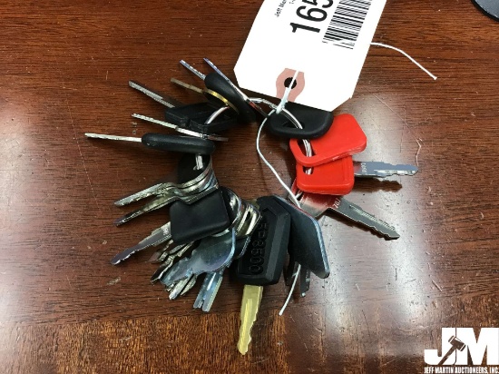 SET OF VARIOUS EQUIPMENT KEYS, ***LOCATED IN OFFICE***