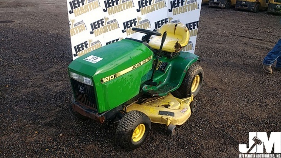 JOHN DEERE 180 RIDING MOWER SN: CNVV