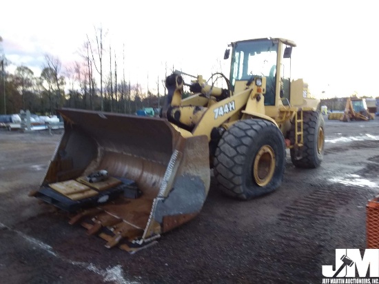 1999 DEERE 744H WHEEL LOADER SN: DW744HX51007