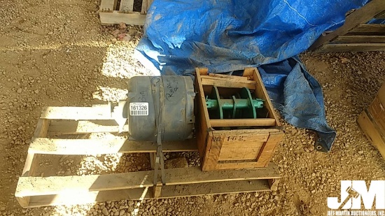 QTY OF MISC CEILING HOIST AND ELECTRIC MOTOR TO FAN