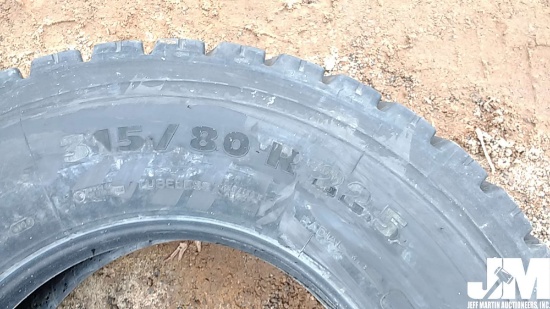 QTY OF (1) 315/80R22.5 TIRE