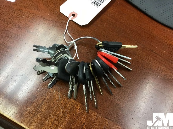 SET OF VARIOUS EQUIPMENT KEYS, ***LOCATED IN OFFICE***