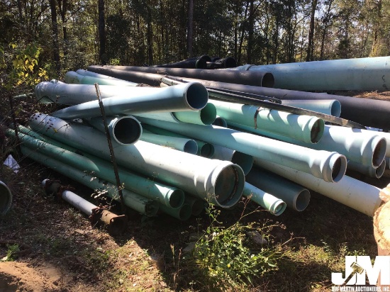 QTY OF MISC INDUSTRIAL PVC PIPES, VARIOUS DIAMETER