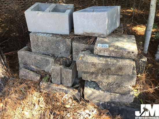 QTY OF MISC CONCRETE BLOCKS AND PAVERS
