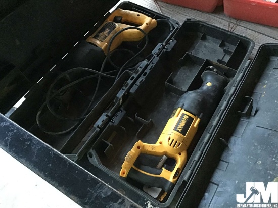 QTY OF (2) DEWALT VARIABLE SPEED RECIPROCATING SAWS, (1) ELECTRIC