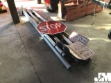 QTY OF (5) ALUMINUM STREET SIGN POLES W/ FIRE LANE