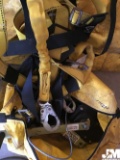 CONFINED SPACE SAFETY HARNESS TRIPOD KIT, WINCH, AND CARRY BAGS,