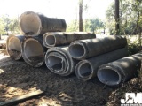 QTY OF (9) CONCRETE OVAL PIPES