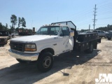 1992 FORD F-SUPER DUTY VIN: 2FDLF47M1NCA56228 REGULAR CAB FLATBED