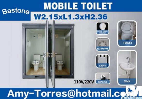 (NEW/UNUSED) 2020 BASTONE 110V PORTABLE TOILETS W/ DOUBLE CLOSESTOOLS