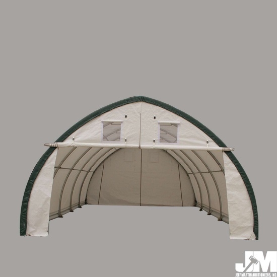 (NEW/UNUSED) 2020 GOLDEN MOUNTAIN S203012P DOME STORAGE SHELTER, 20'X30'X12'