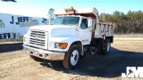 1998 FORD F-800 SINGLE AXLE DUMP TRUCK VIN: 1FDWF80C3WVA24544