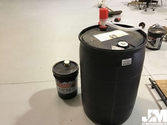 QTY OF (1) 50 GAL HYDRAULIC TANK & (1) BUCKET