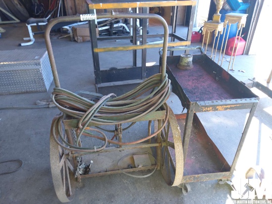 QTY OF (1) WELDING CART, & (1) ROLLING SHOP CART