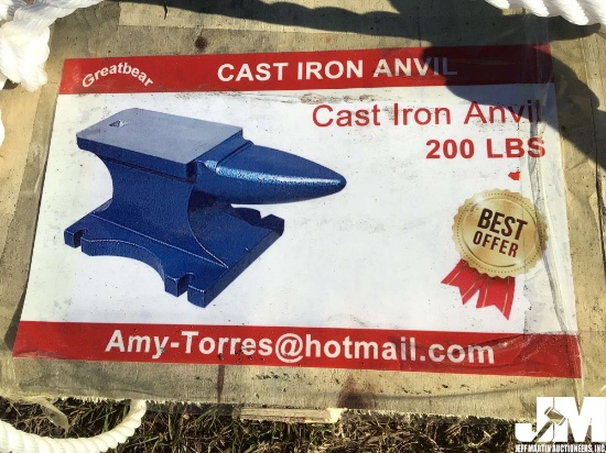 (UNUSED) 2020 GREATBEAR 200 LB CAST IRON ANVIL