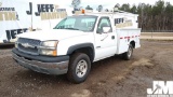 2003 CHEVROLET SILVERADO 2500 S/A UTILITY TRUCK VIN: 1GBGC24U83Z159058