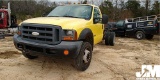 2005 FORD F-550XL SD VIN: 1FDAF56P75EC34565 S/A DRW CAB & CHASSIS