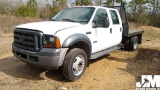 2007 FORD F-550XL SD VIN: 1FDAW56P47EA72669 S/A CREW CAB DRW FLATBED TRUCK