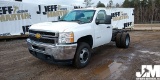 2013 CHEVROLET SILVERADO SINGLE AXLE VIN: 1GB3CZCG8DF225324 CAB & CHASSIS