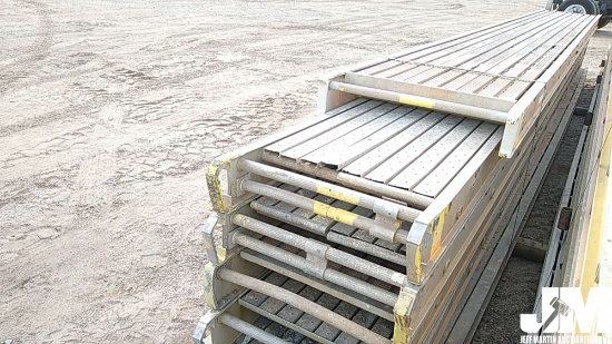 QTY OF ALUMINUM SCAFFOLDING WALKBOARDS