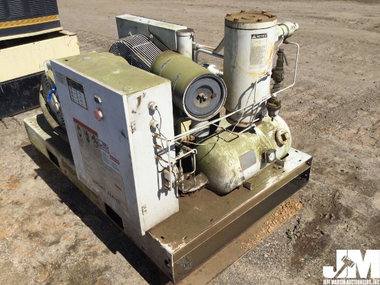 GARDNER DENVER EDE99K02 100 SKID MOUNTED AIR COMPRESSOR SN: S060009