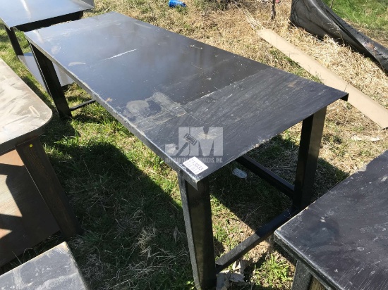 (UNUSED) 90"X31" STACKING TABLE