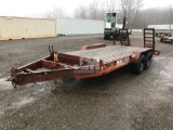 1986 CUSTOM TRAILERS OF ATLANTA TAG A LONG EQUIPMENT TRAILER 6 TON VIN: 1Y833163XG1B1T630