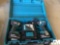 QTY OF (2) MAKITA DRILLS WITH CHARGER & CARRY CASE.