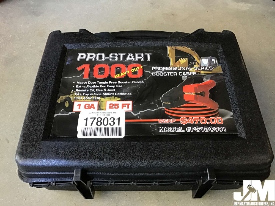 (UNUSED) PRO-START 1000 HEAVY DUTY (25') PROFESSIONAL SERIES BOOSTER CABLES,