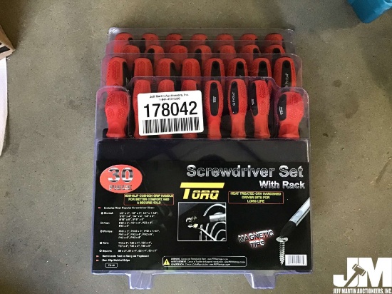 (UNUSED) TORQ SCREWDRIVER SET WITH RACK (30 PIECE)