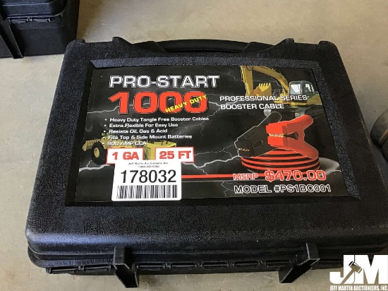 (UNUSED) PRO-START 1000 HEAVY DUTY (25') PROFESSIONAL SERIES BOOSTER CABLES,