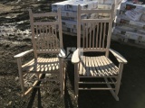 QTY OF (2) ROCKING CHAIRS, UNFINISHED