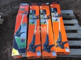 QTY OF (4) BLACK & DECKER 3.5 AMP TRIMMER AND