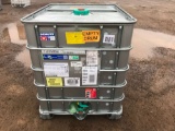 SCHUTZ 264 GAL STAINLESS STEEL IBC TOTE, CAGED, METAL PALLET,