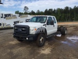 2014 FORD F-550 EXTENDED CAB SINGLE AXLE VIN: 1FD0X5HYXEEB35124 CAB & CHASSIS